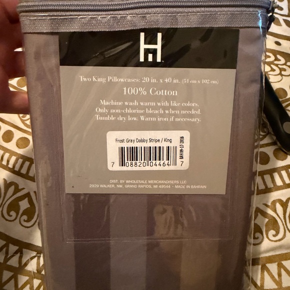 Gray Egyptian Cotton Pillowcases - Picture 2 of 2